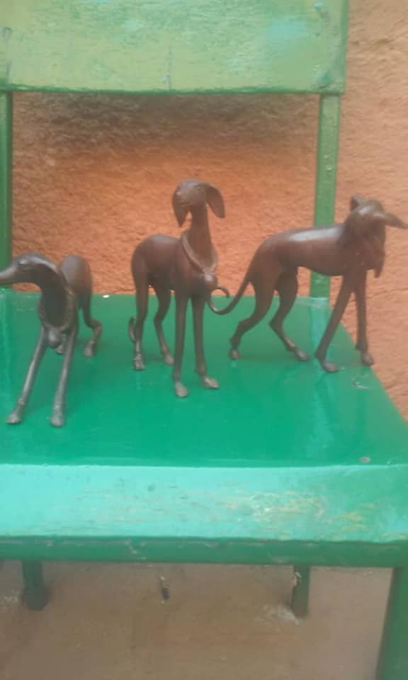 lévriers artistiques bronziers artisanat d'art Ouagadougou